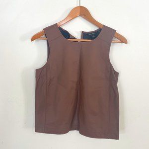 Banana Republic │Faux Brown Leather Tank Top